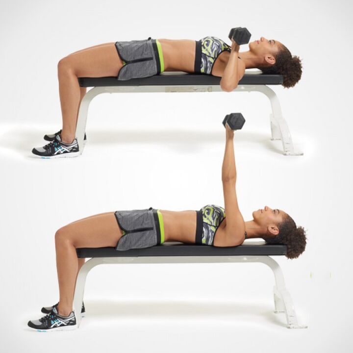 göğüs büyütme için dambıl bench press